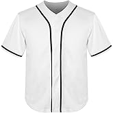 Phoneutrix Youth Blank Baseball Jersey Boy's Hip Hop Short Sleeve Shirts Kid's Sports Uniforms Jersey