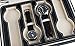 Mantello 8 Slot Leather Portable Travel Watch Case Storage Organizer, Black