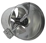 Tjernlund EF-12 Duct Booster Fan, 800 CFM, 12"