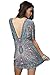 Oryer Womens V-neck Swimwear Cover-up Bathing Suit Beach Dress Loose Cover Ups