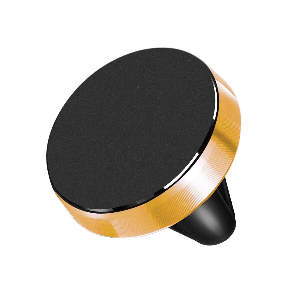 AXELENS BLACK/GOLD - MAGNETIC AIR VENT SUPPORT FOR SMARTPHONES UNIVERSAL CAR MOUNT GRIP PHONE HOLDER