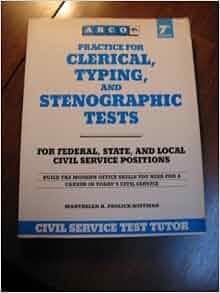 Practice Clerical Typing Steno Hoffman Arco Practice For