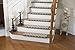 Tread Comfort Jardin Wool Inspired Bullnose Carpet Stair Tread with Adhesive Backing - Fontainebleau, by 27