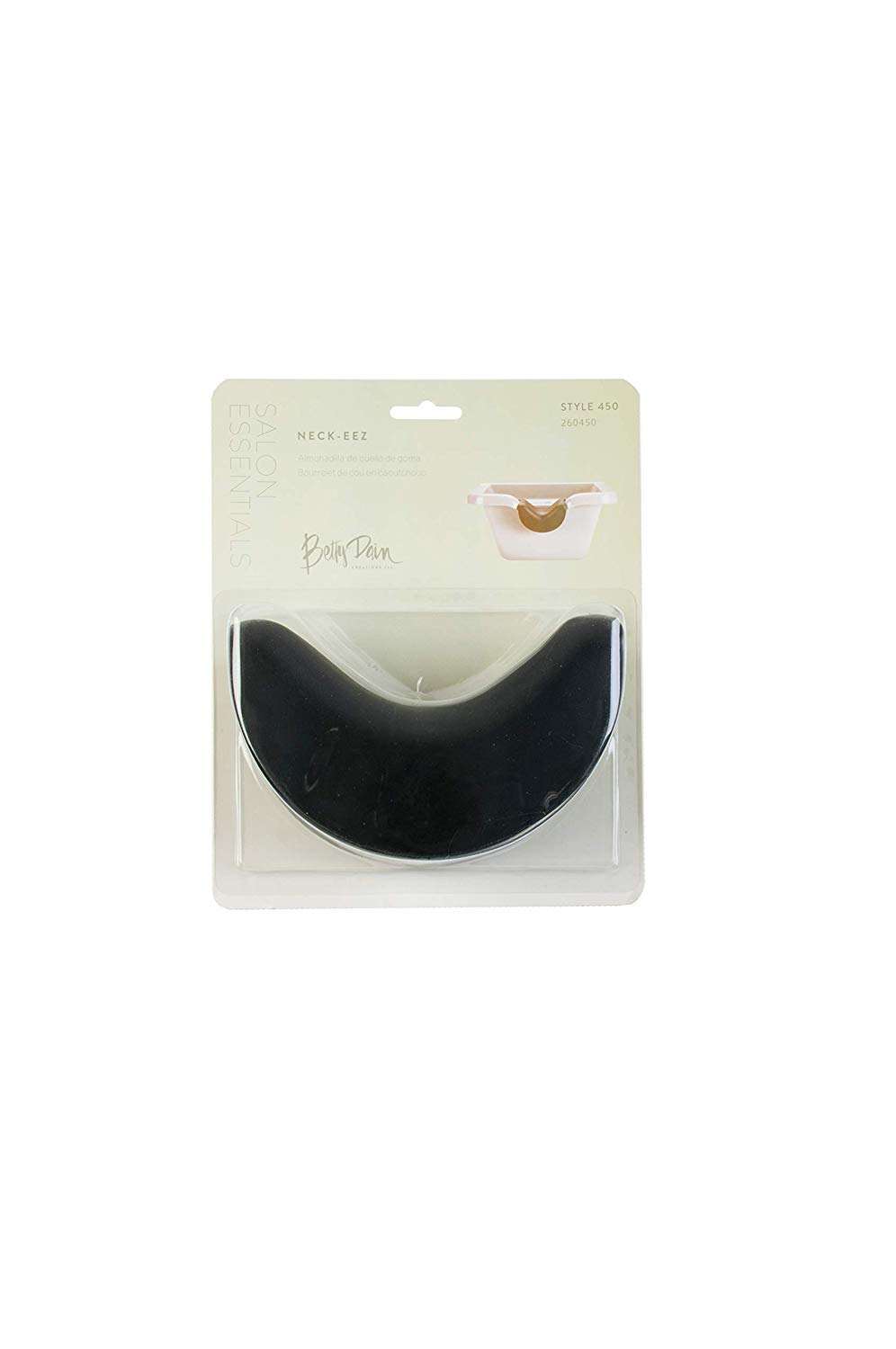 Betty Dain Neck-Eez Shampoo Bowl Neck Rest, Durable Sealed Foam Rubber, Provides Premium Comfort at Shampoo Bowl, Easy to Clean and Sanitize, Waterproof, Black : Adaptive Shampoo Basins And Trays : Beauty