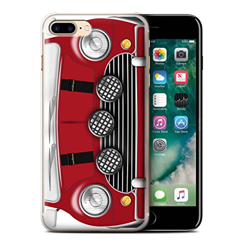 STUFF4 Phone Case / Cover for Apple iPhone 7 Plus / Italian Job Red Design / Classic Retro Mini Collection