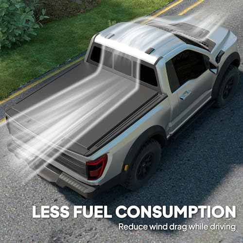 Outsunny 6.5'' Soft Tri-Fold Truck Bed Tonneau Cover, Fits 2002-2018 Dodge Ram 1500, 2003-2024 2500 3500, 2019-2024 Classic, 6.4ft Bed, Truck Bed Cover with Seal Strip, Black