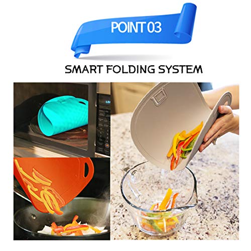 HASHI Ergonomic Design TPE Cutting Board Set of 3 Flexible