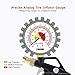 Oasser Tire Inflator with Pressure Gauge 170PSI Tire Gauge Inflator Air Compressor Accessories with Brass Air Chuck Quick Connect Coupler
