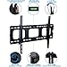 Mount-It! MI-303B Tilt TV Wall Mount Bracket for LCD, LED, or Plasma Flat Screens, 32” – 65” Screen Sizes, HDMI Cable Included, Black