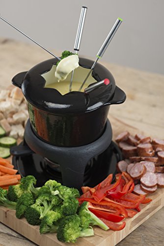 Kitchencraft Masterclass Cast Iron Meat/cheese/chocolate Fondue Set, 21 x 18cm - Thumbnail 5