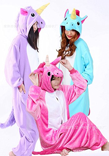 WAQIA in Pajamas Unicorn Onesie Pajamas Kigurumi Cosplay Costumes Animal Outfit