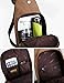 Muzee Canvas Sling Bag Shoulder Backpack Outdoor Travel Crossbody Pack for Men