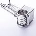 Rotary Cheese Grater - ALISKID Stainless Steel Cheese Grater Shredder Cutter Grinder with 3 Drum Blades