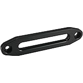 Ucreative Aluminum Hawse Fairlead for 8000-13000 LBs Winch 10" (254mm) Mount Glossy (Black)
