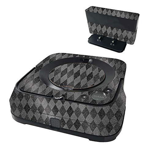 MightySkins Glossy Glitter Skin Compatible with iRobot Braava Jet m6 - Black Ar…
