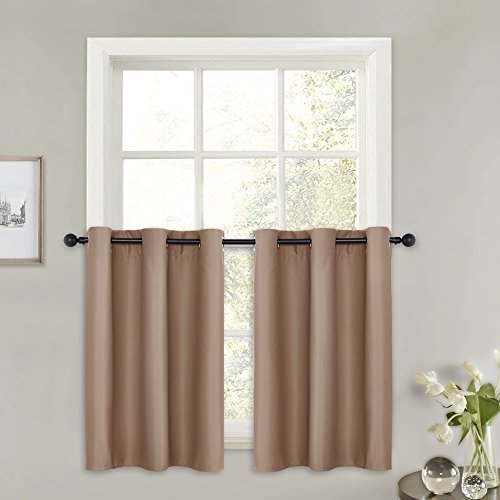 Pony Dance 36 Curtain Tiers 42 Wide By 36 Long Mocha 1