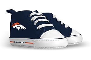Baby Fanatic Infant NFL Pre-Walkers, Denver Broncos High Tops, 0-6 Months Multicolor