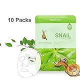 Farm Stay Korean Deep Moisturizing Rich Snail Mucin Visible Face Facial Daily Mask Sheet [ 10 Packs ] 23ml/0.78 fl.oz