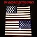 Reflective Full Color American Flag Stickers 2 Pairs Bundle 3