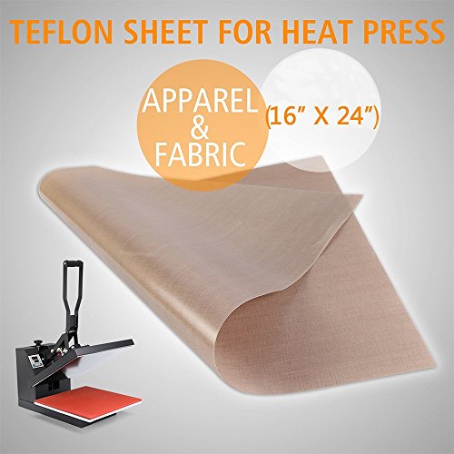 PowerPress 6 Pack Teflon Sheet for Heat Press Transfer Sheet Non Stick 16'' x 24" Heat Resistant Craft Mat - Thumbnail 3