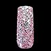 Pink Black Glitter UV Nail Art Glitter Mix Size Acrylic Powder Pentagon Sequins Sheet Nail Supplies Decoration 274