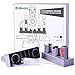 SILIWARE Bracket time, Vacuum Accessory Holder, Organizer for Dyson V8 V7, Docking Station/Wall Mount, Store 8 Tools, Comes with a Handy Brush to Clean Attachment, Grey