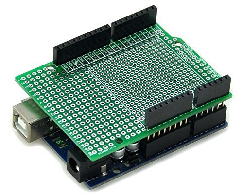 Electronics-Salon 10PCS Prototype PCB for Arduino UNO R3 Shield Board DIY, Combo 2mm+2.54mm Pitch.