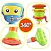 Baby Bathtub Toy Diver Game Water Toys 3 Stackable and Nesting Cups, Submarines and Spout (No Batteries Required and Color in Random)……