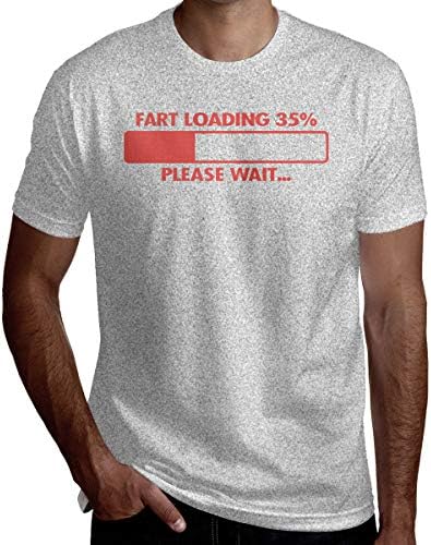 Men's Short Sleeve T-Shirt Fart Loading Printed T-Shirt Workwear Outdoor T Shirt Cotton Tee Shirts for Men Classic Fit