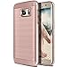Galaxy S7 Edge Case, OBLIQ [Slim Meta][Rose Gold] Slim Fit Premium Dual Layer Protection Case with Metallic Brush Finish Back with Shock Absorbing TPU Inner Layer for Samsung Galaxy S7 Edge