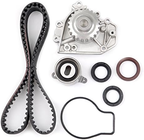 OLANMUS Timing Belt Kit with Water Pump for 94 - 01 1.8L Acura Integra GS-R Integra TYPE-R B18C1 B18C5 16 Valve DOHC TBK247 WP4008