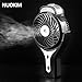 Misting Fan, NUOKIM 2 in 1 Mini Handheld USB Misting Fan with Personal Cooling, Mist Humidifier Portable for Home Office and Travel, Built in 2200mAh Rechargeable Battery.