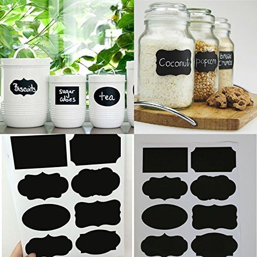 40PCS/ Set New Wedding Home Kitchen Jars Blackboard Stickers Chalkboard Labels 20.5 23cm