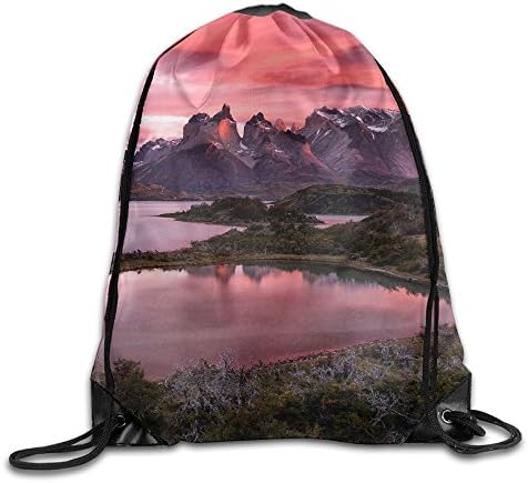 Sexy Lovely Handsome Gym Drawstring Bags Magnificent Mountains & Lakes Backpack