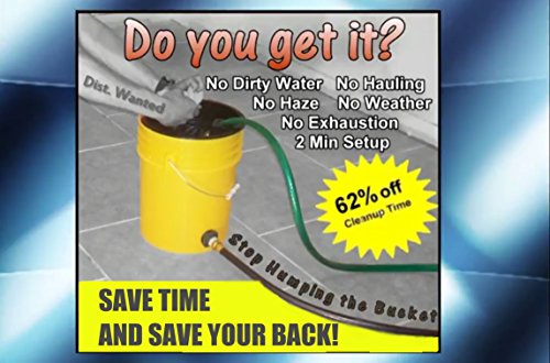 2 Pack Rain Barrel Garden Hose Adapter Bulkhead Connector Water Barrel Fitting and 5 Gallon Bucket Flush Kit