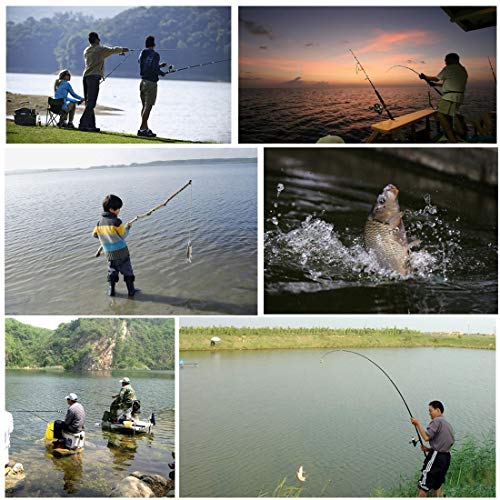 Watemallment Outdoor Sports Equipment Outdoor&Sports Fishing 100 PCS Artificial Earthworm Fishing Lures Soft Silicone Worms Fishing Bait(Dark Red) (Color : Red) - Thumbnail 2