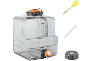 ALINUOYQ 8/12/15L Water Jug Portable Water Container BPA Free Camping Water Storage Tank with Spigot, Leakage Thickened Water