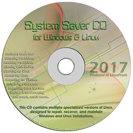 System Saver CD for Windows and Linux - Repair Windows and Restore lost Data!