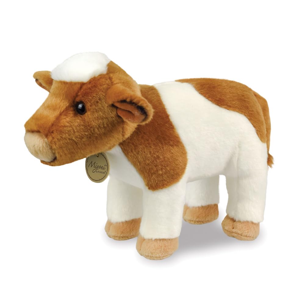 Aurora, 61519, MiYoni Fleckvieh Cow, 10In, Soft Toy, Brown & White