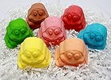 Kids frog shaped bath bomb gift sets contain 7 Vegan fizzy bubbly frog bath bombs, Kid Safe, fun for boys girls and teens, handmade in the USA.