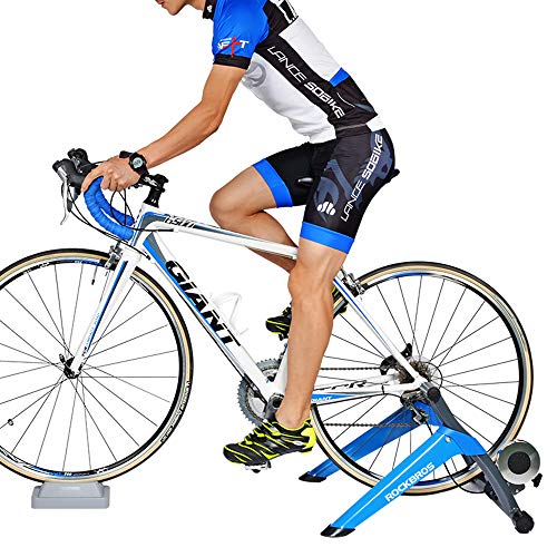 Portable Indoor Bike Trainer Stand,Quiet and Smooth Magnetic Resistance Bicycle Exercise Stand Constructed with Durable Steel - 8 Levels Adjustable Resistance for 700c or 26" to 29" Wheels Sizes - Thumbnail 7