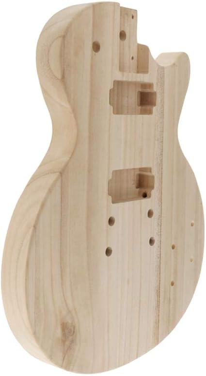 Amazon Freneci 手作りギターボディ エレキギター本体 未完成 カエデ製 ギターバレル交換パーツ Diy エレキギターセット 楽器 音響機器