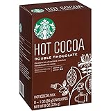 Starbucks 1oz Packets, 8-count, Double Chocolate Hot Cocoa Mix, Pack of 3