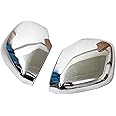 2Pcs ABS Chromed Side Door Rearview Mirror Cover Trims Compatible For NIssan Patrol Armada Y62 Accessories 2017 2018 2019 Car Accessories(Black)