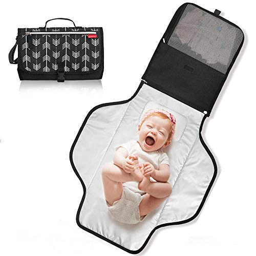 image for Portable Diaper Changing Pad Lekebaby Cushioned Portable Changing Mat 