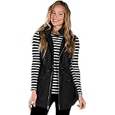 Charles River Apparel Women's Bristol Utility Vest, Longer Fitted Fashion Vest