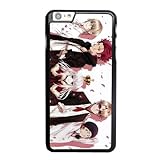 ZAE Made Phone Case with Free Screen Protector [Tempered Glass]Misaki Yata Izumo Kusanagi Anna Kushina Mikoto Suoh Tatara Totsuka K Project Cover Black Case for iPhone 6 6S 4.7 inch.BBF-38979