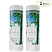 Benail Lot de 2 rouleaux de 40 feuilles lavables en bambou réutilisables et lavables en machine Rayon en bambou