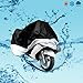 Teenitor XXXL Motorcycle Motorbike Water Resistent Waterproof Rain UV Protective Breathable Motor Cover for Yamaha harley-davidson Outdoor Indoor Black Silver Extra Extra Extra Larger + storage bag Size: 295x140x110mm /11.6 x 5.5 x 4.3 inch(L.W.H)
