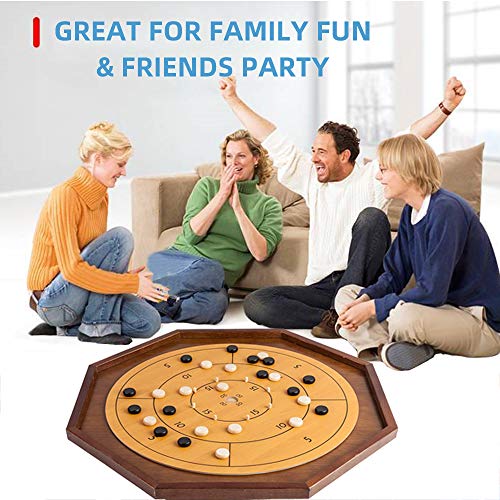 30" Crokinole Tournament Checker Board Game Canadian Heritage Game with 26" Playing Surface for